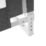 Casa si Gradina - Mobilier - Mobilier copii - Sisteme de siguranta - Bariera siguranta pat copii reglabila inaltime 75-95 cm, 158 cm latime, plasa respirabila, gri - Infinity.ro