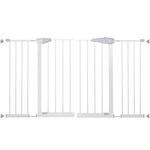Casa si Gradina - Mobilier - Mobilier copii - Sisteme de siguranta - Poarta de siguranta Safety Gate pentru scari, ajustabila 132-141 cm, din otel, alba - Infinity.ro