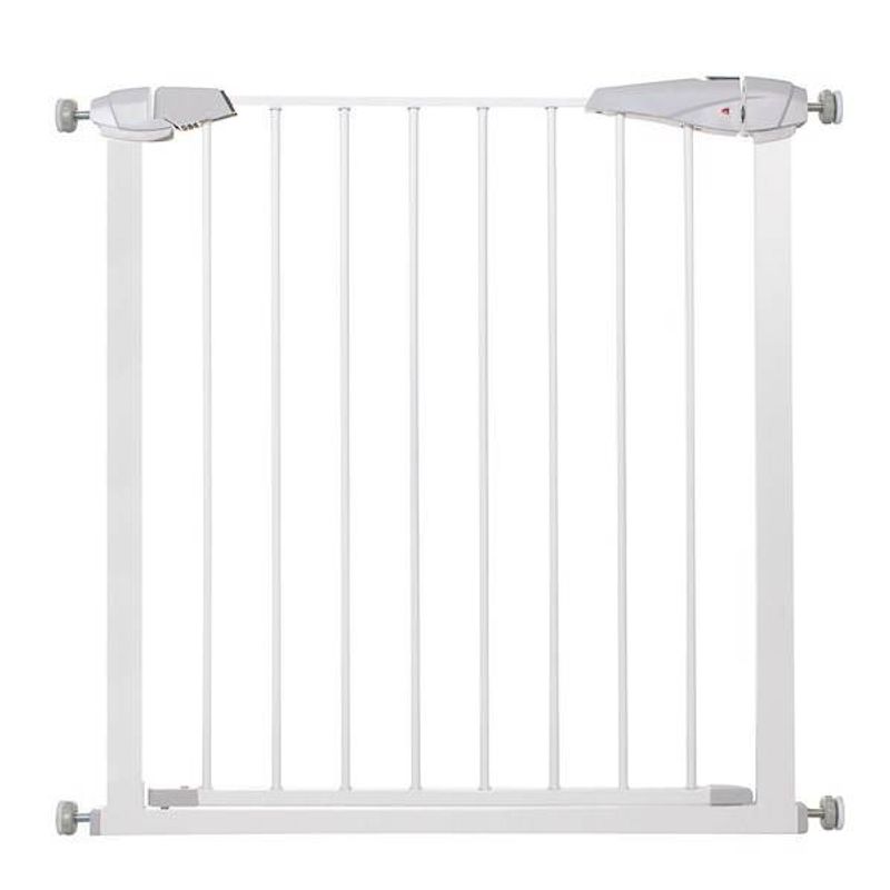 Casa si Gradina - Mobilier - Mobilier copii - Sisteme de siguranta - Poarta de siguranta Safety Gate pentru scari, ajustabila 132-141 cm, din otel, alba - Infinity.ro