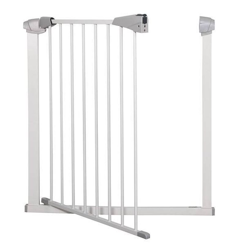 Casa si Gradina - Mobilier - Mobilier copii - Sisteme de siguranta - Poarta de siguranta Safety Gate pentru scari, ajustabila 132-141 cm, din otel, alba - Infinity.ro
