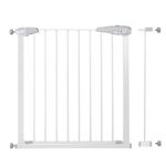 Casa si Gradina - Mobilier - Mobilier copii - Sisteme de siguranta - Poarta de siguranta Safety Gate pentru scari, ajustabila 83-92 cm, din otel, alba - Infinity.ro