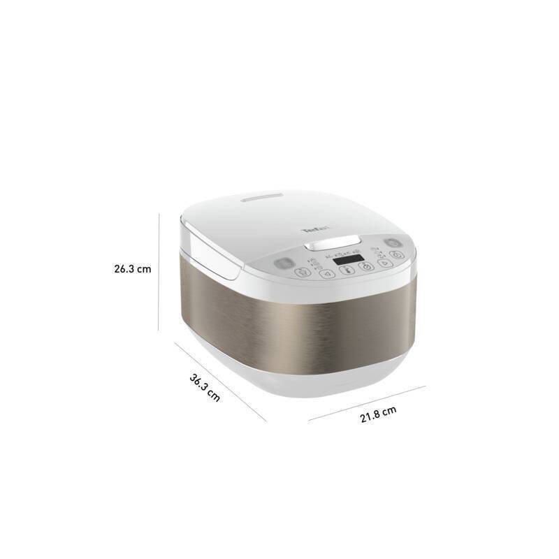 Electronice si Electrocasnice - Electrocasnice bucatarie - Aparate de gatit & desert - Multicooker - Multicooker TEFAL SimplyCook RK622130, 6l, 1090W, 12 Programe, Alb - Infinity.ro