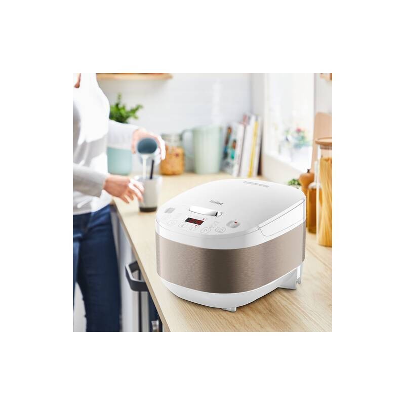 Electronice si Electrocasnice - Electrocasnice bucatarie - Aparate de gatit & desert - Multicooker - Multicooker TEFAL SimplyCook RK622130, 6l, 1090W, 12 Programe, Alb - Infinity.ro