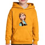 Fashion, accesorii si bijuterii - Copii - Imbracaminte copii - Pulovere si hanorace copii - Hanorac copii Elsa Disney Frozen Ana Kristoff, negru, marime L Copii - Infinity.ro