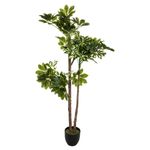 Casa si Gradina - Decoratiuni - Obiecte decorative - Plante artificiale - Planta artificiala Schefflera cu ghiveci, 135 cm, verde - Infinity.ro