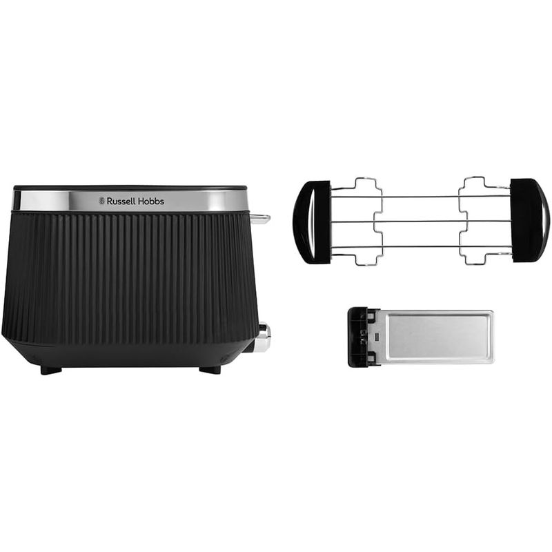 Electronice si Electrocasnice - Electrocasnice bucatarie - Preparare paine - Prajitoare de paine - Prajitor de paine 2 felii Russell Hobbs 26760-56 Bronte, 980W, 6 niveluri rumenire, lift & look, functie dezghetare - Infinity.ro