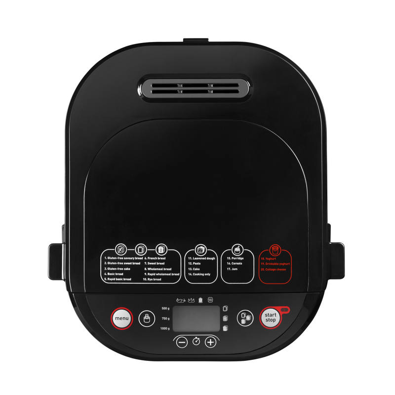 Electronice si Electrocasnice - Electrocasnice bucatarie - Preparare paine - Masini de paine - Masina de paine Pain et Delice PF240E38, 700 W, 20 programe, pornire programabila, pastrare la cald, tava patrata, cu - Infinity.ro