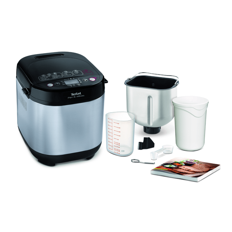 Electronice si Electrocasnice - Electrocasnice bucatarie - Preparare paine - Masini de paine - Masina de paine Pain et Delice PF240E38, 700 W, 20 programe, pornire programabila, pastrare la cald, tava patrata, cu - Infinity.ro