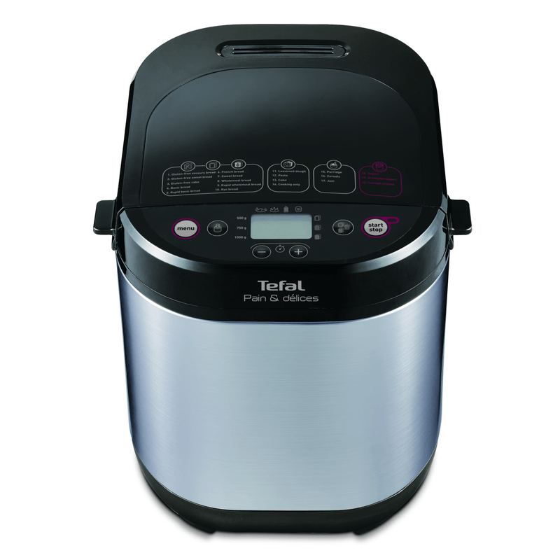 Electronice si Electrocasnice - Electrocasnice bucatarie - Preparare paine - Masini de paine - Masina de paine Pain et Delice PF240E38, 700 W, 20 programe, pornire programabila, pastrare la cald, tava patrata, cu - Infinity.ro