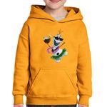 Fashion, accesorii si bijuterii - Copii - Imbracaminte copii - Pulovere si hanorace copii - Hanorac copii Elsa Frozen Olaf Tiktok Star Hula, negru, marime L Copii - Infinity.ro