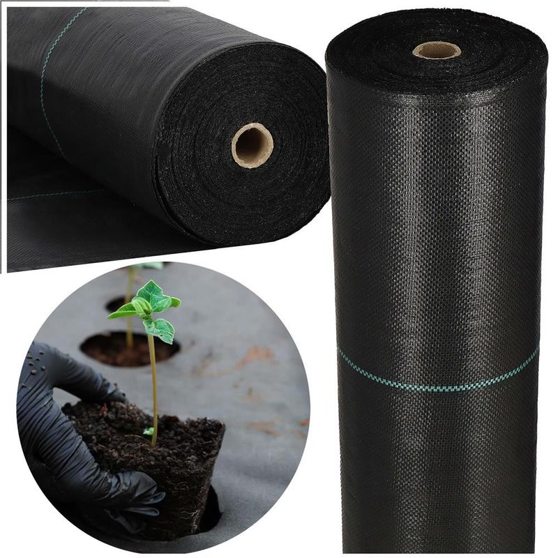 Casa si Gradina - Gradinarit si plante - Sere si solarii - Folie agrotextil, mulcire, antiburuieni, filtru UV, 50 x 1.6metri, 135g/m2, negru - Infinity.ro