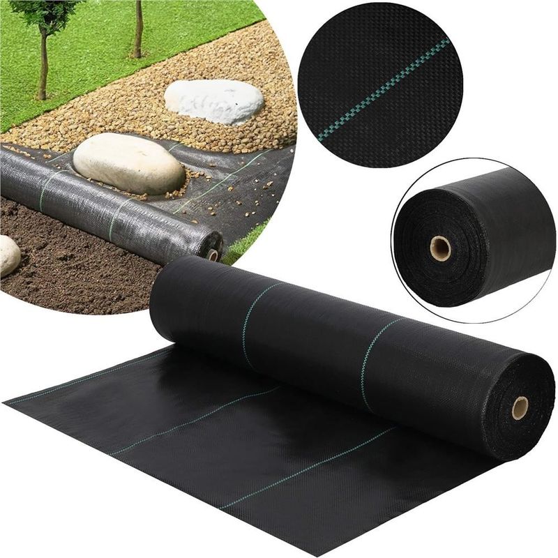 Casa si Gradina - Gradinarit si plante - Sere si solarii - Folie agrotextil, mulcire, antiburuieni, filtru UV, 50 x 1.6metri, 135g/m2, negru - Infinity.ro