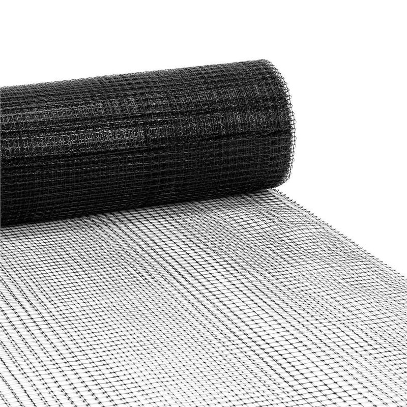 Casa si Gradina - Gradinarit si plante - Sere si solarii - Plasa gradina anti daunatori si cartite, 45g/m2, 2x100 metri, ochiuri 16 mm, negru - Infinity.ro