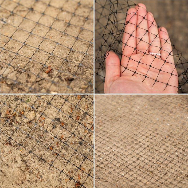 Casa si Gradina - Gradinarit si plante - Sere si solarii - Plasa gradina anti daunatori si cartite, 45g/m2, 2x200 metri, ochiuri 15 mm, negru - Infinity.ro