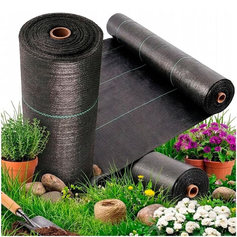 Casa si Gradina - Gradinarit si plante - Sere si solarii - Folie agrotextil, mulcire, antiburuieni, filtru UV, 50 x 1.1metri, 135g/m2, negru - Infinity.ro