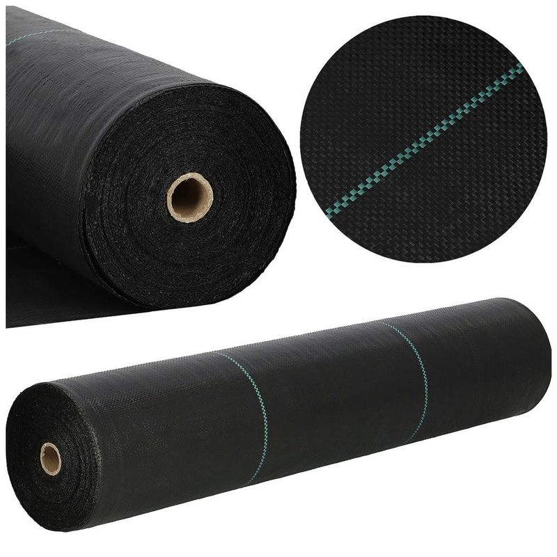 Casa si Gradina - Gradinarit si plante - Sere si solarii - Folie agrotextil, mulcire, antiburuieni, filtru UV, 50 x 1.1metri, 135g/m2, negru - Infinity.ro