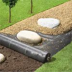 Casa si Gradina - Gradinarit si plante - Sere si solarii - Folie agrotextil, mulcire, antiburuieni, filtru UV, 50 x 1.1metri, 135g/m2, negru - Infinity.ro
