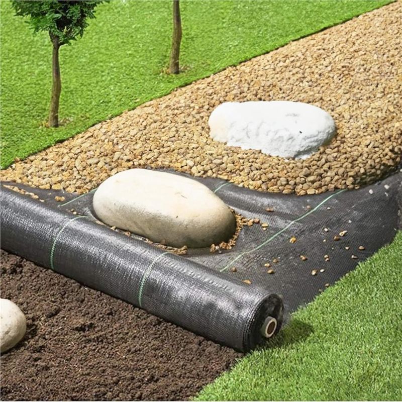Casa si Gradina - Gradinarit si plante - Sere si solarii - Folie agrotextil, mulcire, antiburuieni, filtru UV, 50 x 1.1metri, 135g/m2, negru - Infinity.ro