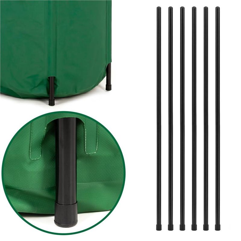 Casa si Gradina - Gradinarit si plante - Instalatii si accesorii pentru irigatii - Accesorii irigare - Rezervor pliabil pentru colectarea apei de ploaie, 250 L, PVC 1000D, cu 2 robinete si sistem preaplin, verde - Infinity.ro