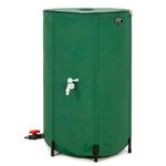Casa si Gradina - Gradinarit si plante - Instalatii si accesorii pentru irigatii - Accesorii irigare - Rezervor pliabil pentru colectarea apei de ploaie, 250 L, PVC 1000D, cu 2 robinete si sistem preaplin, verde - Infinity.ro