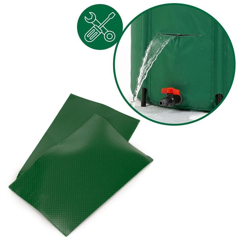 Casa si Gradina - Gradinarit si plante - Instalatii si accesorii pentru irigatii - Accesorii irigare - Rezervor pliabil pentru colectarea apei de ploaie, 250 L, PVC 1000D, cu 2 robinete si sistem preaplin, verde - Infinity.ro