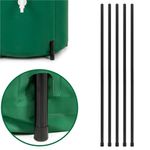 Casa si Gradina - Gradinarit si plante - Instalatii si accesorii pentru irigatii - Accesorii irigare - Rezervor pliabil pentru colectarea apei de ploaie, 100 L, PVC 1000D, cu 2 robinete si sistem preaplin, verde - Infinity.ro