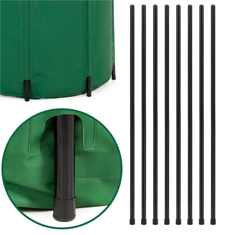 Casa si Gradina - Gradinarit si plante - Instalatii si accesorii pentru irigatii - Accesorii irigare - Rezervor pliabil pentru colectarea apei de ploaie, 500 L, PVC 1000D, cu 2 robinete si sistem preaplin, verde - Infinity.ro