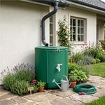 Casa si Gradina - Gradinarit si plante - Instalatii si accesorii pentru irigatii - Accesorii irigare - Rezervor pliabil pentru colectarea apei de ploaie, 100 L, PVC 1000D, cu 2 robinete si sistem preaplin, verde - Infinity.ro
