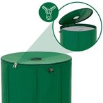 Casa si Gradina - Gradinarit si plante - Instalatii si accesorii pentru irigatii - Accesorii irigare - Rezervor pliabil pentru colectarea apei de ploaie, 500 L, PVC 1000D, cu 2 robinete si sistem preaplin, verde - Infinity.ro