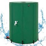 Casa si Gradina - Gradinarit si plante - Instalatii si accesorii pentru irigatii - Accesorii irigare - Rezervor pliabil pentru colectarea apei de ploaie, 500 L, PVC 1000D, cu 2 robinete si sistem preaplin, verde - Infinity.ro