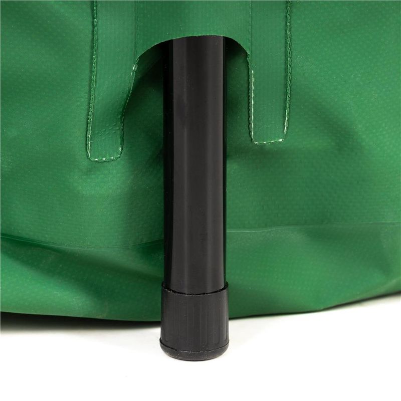 Casa si Gradina - Gradinarit si plante - Instalatii si accesorii pentru irigatii - Accesorii irigare - Rezervor pliabil pentru colectarea apei de ploaie, 100 L, PVC 1000D, cu 2 robinete si sistem preaplin, verde - Infinity.ro