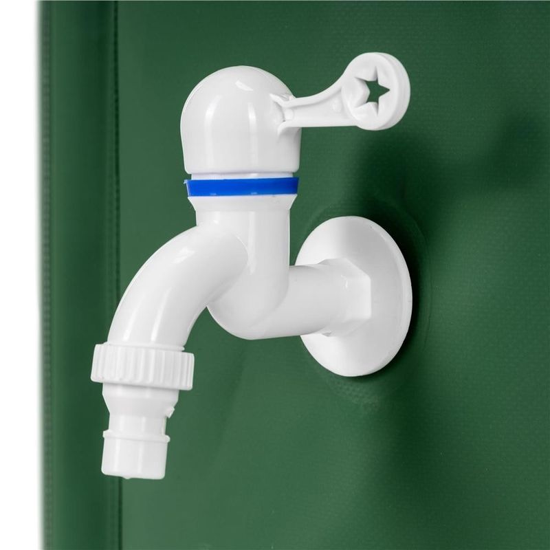 Casa si Gradina - Gradinarit si plante - Instalatii si accesorii pentru irigatii - Accesorii irigare - Rezervor pliabil pentru colectarea apei de ploaie, 500 L, PVC 1000D, cu 2 robinete si sistem preaplin, verde - Infinity.ro