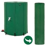 Casa si Gradina - Gradinarit si plante - Instalatii si accesorii pentru irigatii - Accesorii irigare - Rezervor pliabil pentru colectarea apei de ploaie, 500 L, PVC 1000D, cu 2 robinete si sistem preaplin, verde - Infinity.ro