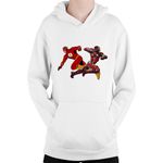 Fashion, accesorii si bijuterii - Copii - Imbracaminte copii - Pulovere si hanorace copii - Hanorac Copii Flash Ironman Jump Speed Power Fast Arrowverse, alb, marime L Copii - Infinity.ro