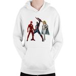 Fashion, accesorii si bijuterii - Copii - Imbracaminte copii - Pulovere si hanorace copii - Hanorac Copii Flash Emma Frost The Avengers Fight Captain Multiverse, alb, marime L Copii - Infinity.ro
