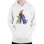 Fashion, accesorii si bijuterii - Copii - Imbracaminte copii - Pulovere si hanorace copii - Hanorac Copii Fortnite Goat Donkey Animals Hunting, alb, marime L Copii - Infinity.ro