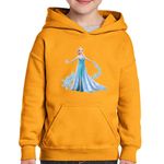 Fashion, accesorii si bijuterii - Copii - Imbracaminte copii - Pulovere si hanorace copii - Hanorac copii Frozen Elsa Kristoff Regina de Gheata, negru, marime L Copii - Infinity.ro