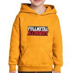Fashion, accesorii si bijuterii - Copii - Imbracaminte copii - Pulovere si hanorace copii - Hanorac copii Fullmetal Alchemist Logo Emblem Anime, negru, marime L Copii - Infinity.ro