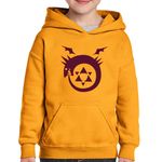Fashion, accesorii si bijuterii - Copii - Imbracaminte copii - Pulovere si hanorace copii - Hanorac copii Fullmetal Alchemist Ouroboros Life Death Dragon, negru, marime L Copii - Infinity.ro