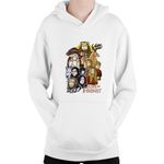 Fashion, accesorii si bijuterii - Copii - Imbracaminte copii - Pulovere si hanorace copii - Hanorac Copii Game of Thrones All Characters Cartoon Style, alb, marime L Copii - Infinity.ro