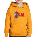Fashion, accesorii si bijuterii - Copii - Imbracaminte copii - Pulovere si hanorace copii - Hanorac copii Game Legend of Zelda Logo Emblem, negru, marime L Copii - Infinity.ro