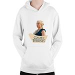 Fashion, accesorii si bijuterii - Copii - Imbracaminte copii - Pulovere si hanorace copii - Hanorac Copii Game of Thrones Daenerys Targaryen Empress, alb, marime L Copii - Infinity.ro