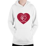 Fashion, accesorii si bijuterii - Copii - Imbracaminte copii - Pulovere si hanorace copii - Hanorac Copii Grey Anatomy Quote Heart Doctor Life Lessons, alb, marime L Copii - Infinity.ro