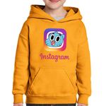 Fashion, accesorii si bijuterii - Copii - Imbracaminte copii - Pulovere si hanorace copii - Hanorac copii Gumball Bebe Instagram Creator Insta Story, negru, marime L Copii - Infinity.ro