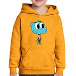 Fashion, accesorii si bijuterii - Copii - Imbracaminte copii - Pulovere si hanorace copii - Hanorac copii Gumball Motanel Desene Animate Pisic, negru, marime L Copii - Infinity.ro