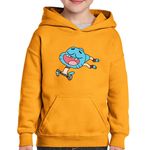 Fashion, accesorii si bijuterii - Copii - Imbracaminte copii - Pulovere si hanorace copii - Hanorac copii Gumball World Running Cartoon Minecraft, negru, marime L Copii - Infinity.ro