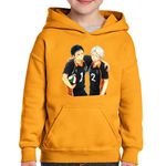 Fashion, accesorii si bijuterii - Copii - Imbracaminte copii - Pulovere si hanorace copii - Hanorac copii Haikyuu Echipa Volei Kageyama Hinata Haikyu!!, negru, marime L Copii - Infinity.ro