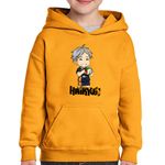 Fashion, accesorii si bijuterii - Copii - Imbracaminte copii - Pulovere si hanorace copii - Hanorac copii Haikyuu High Jump Volei Haikyu!!, negru, marime L Copii - Infinity.ro