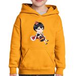 Fashion, accesorii si bijuterii - Copii - Imbracaminte copii - Pulovere si hanorace copii - Hanorac copii Haikyuu Kageyama Tobio King Volei Haikyu!!, negru, marime L Copii - Infinity.ro