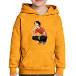 Fashion, accesorii si bijuterii - Copii - Imbracaminte copii - Pulovere si hanorace copii - Hanorac copii Haikyuu Nishinoya Yuu Volei Inghetata Haikyu!!, negru, marime L Copii - Infinity.ro